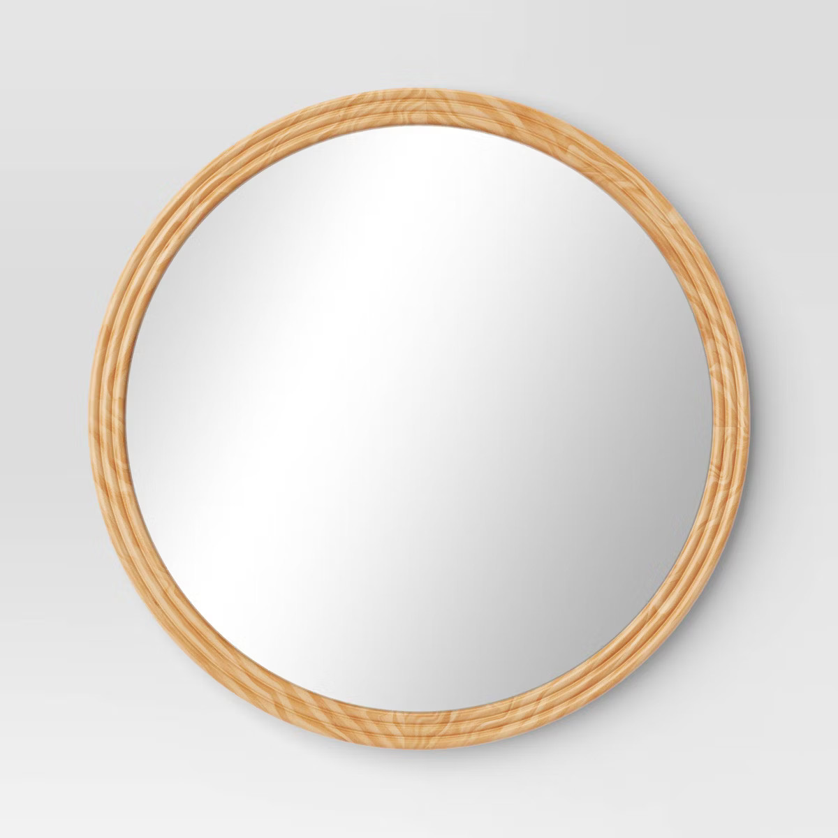 28" Round Fluted Circle Wall Mirror Natural - Threshold™ | Target
