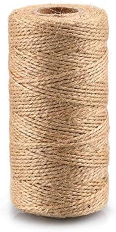 328 Feet Natural Jute Twine,2 Ply Jute String,Christmas Twine,Heavy Duty Packing String for Arts ... | Amazon (US)