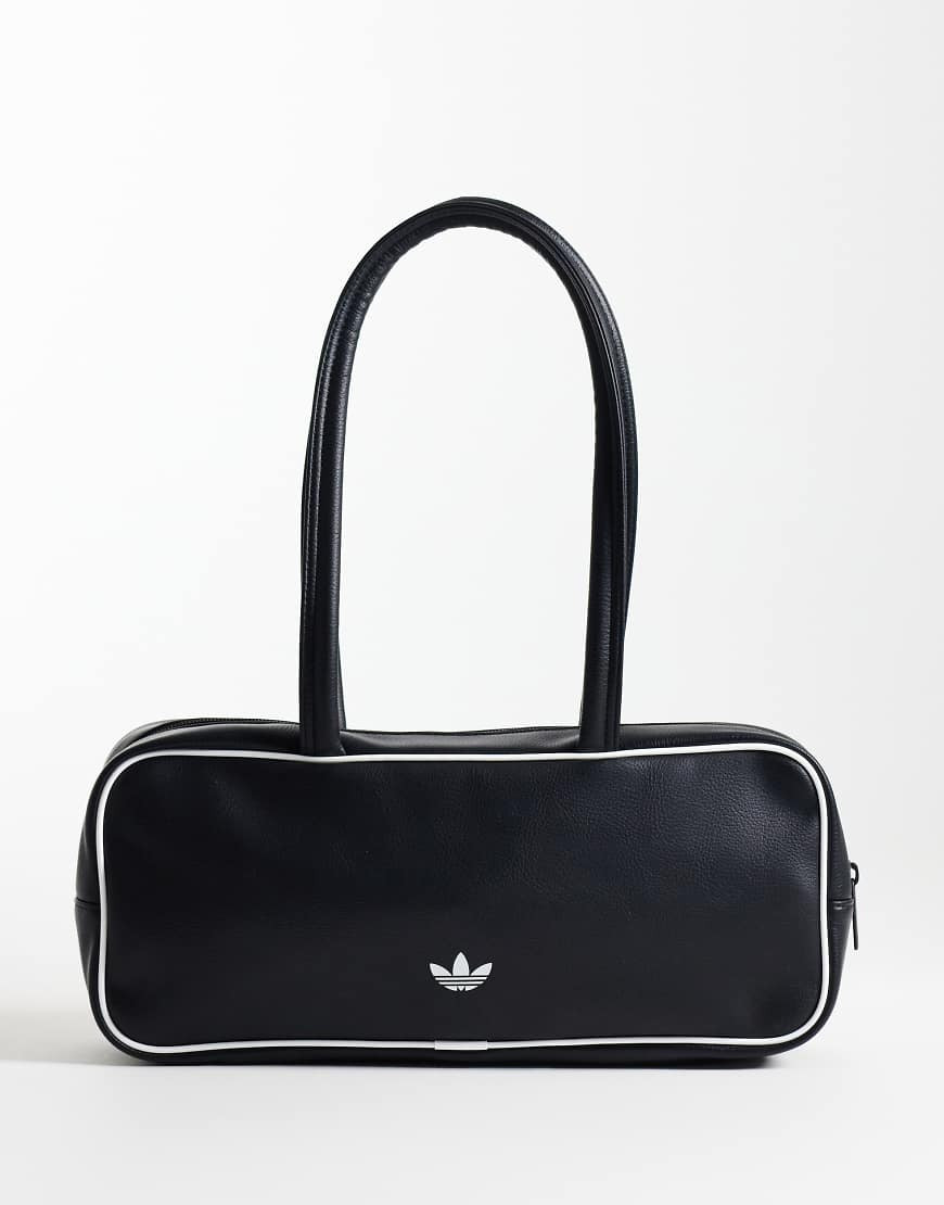 adidas Originals rectangle shoulder bag in black | ASOS (Global)