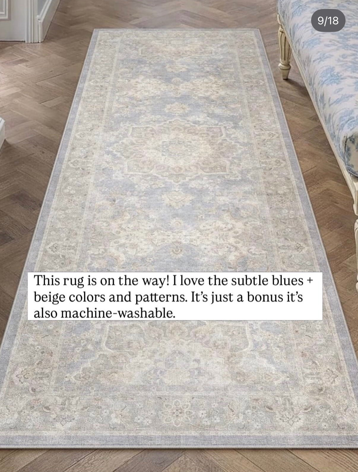 Can’t wait to experience this area rug! Love that it’s washable. 

#wondrg #amazonfind #washablerugs #addirdablehomedecor
