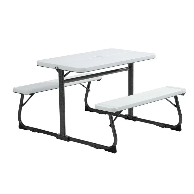 Your Zone Folding Kid's Picnic Activity Table for Ages 3-8, White | Walmart (US)
