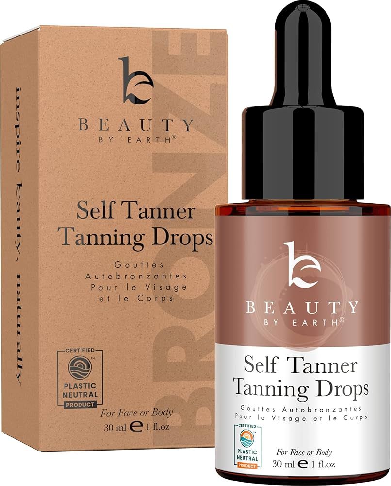 Self Tanner Drops for Face Tanner, Sunless Tan, Body & Face Self Tanner Drops, Face Tanning Drops... | Amazon (US)