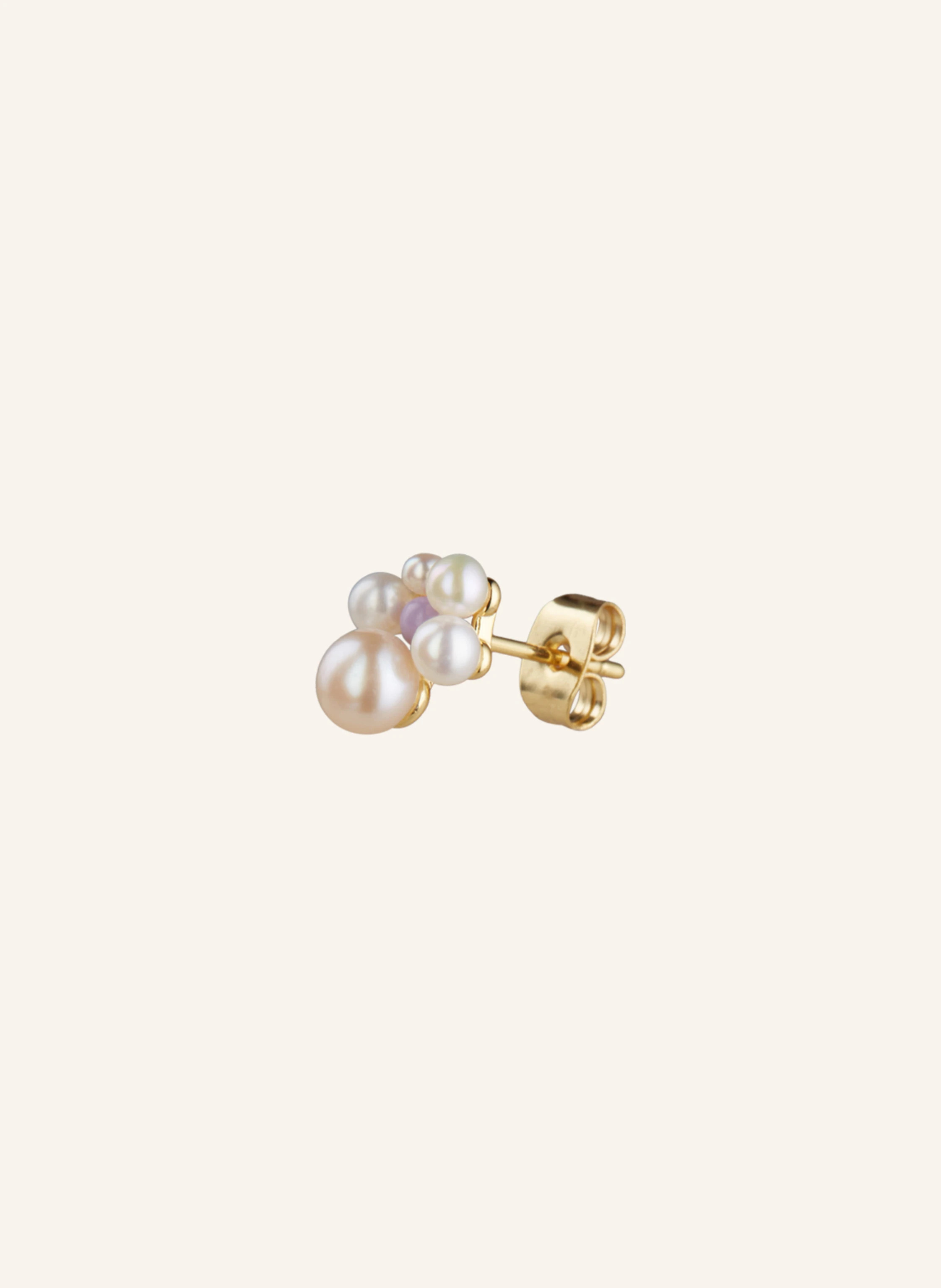LULU Copenhagen Ohrstecker BOUQUET PEARLS in weiss / helllila / gold | Breuninger (DACH)