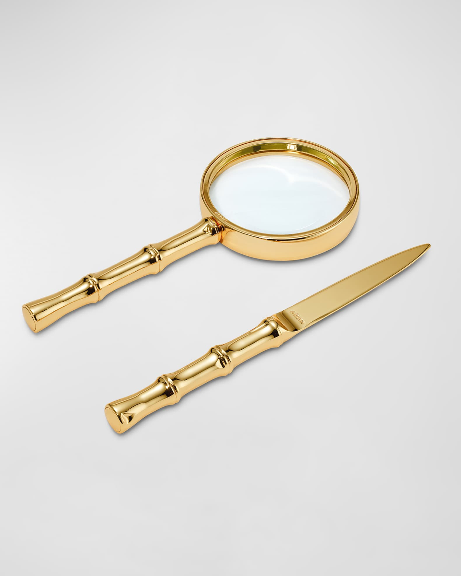 Ava Bamboo Magnifying Glass and Letter Opener | Neiman Marcus