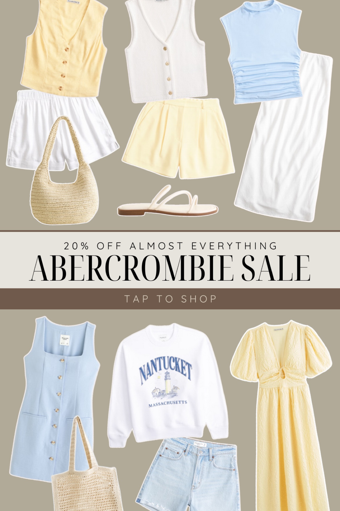 Abercrombie sale! 20% off almost everything! 


Pastels, coastal style, chic, neutrals, summer outfit, country concert outfit, casual outfit, beach look, summer fashion 

#LTKSummerSales #LTKStyleTip #LTKSaleAlert