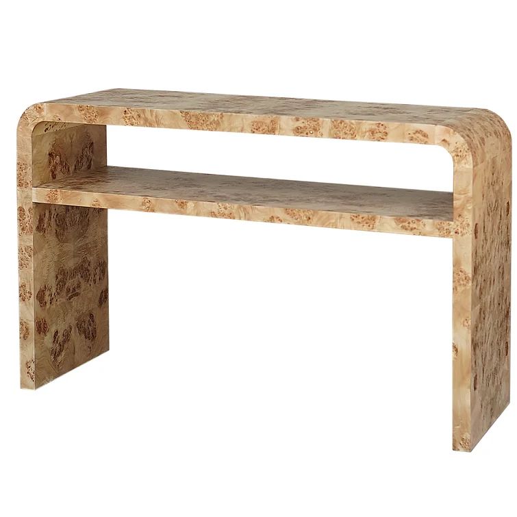 Natural Burl Marshall 54'' Solid Wood Console Table | Wayfair Professional
