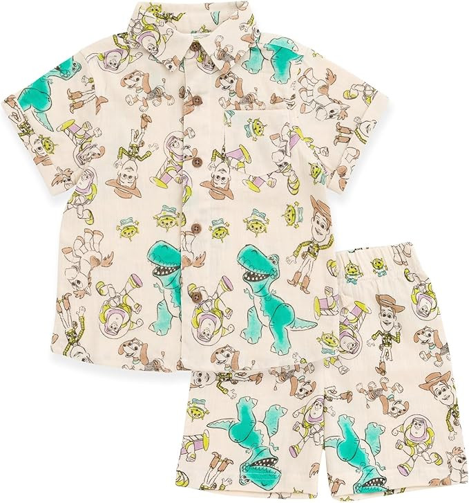 Disney Toy Story Cotton Gauze Matching Family Outfit Dress & Romper & Shorts Set Newborn to Littl... | Amazon (US)