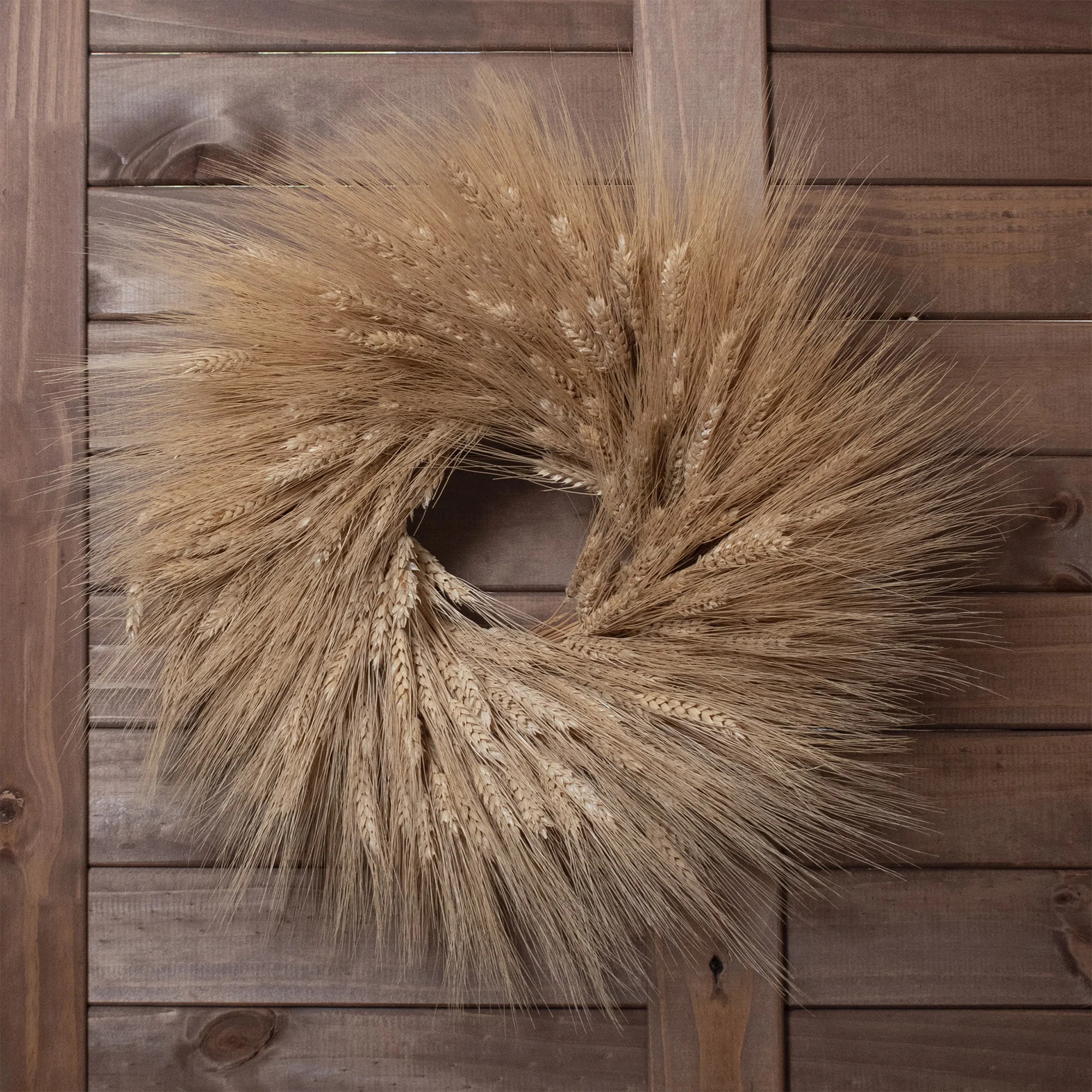 Andaluca Dried Wheat 18" Greenery Wreath & Reviews | Wayfair | Wayfair North America