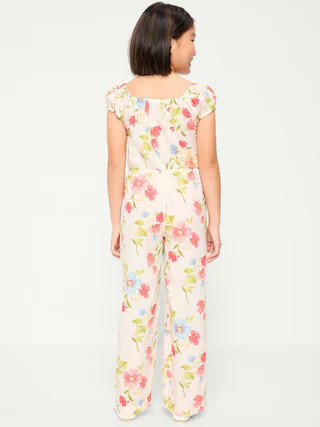 Short-Sleeve Jumpsuit for Girls | Old Navy (CA)