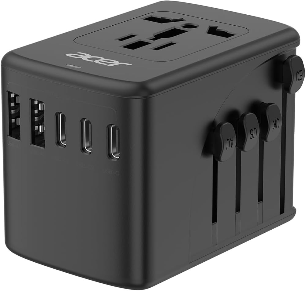 Acer Universal Travel Plug Adapter - International Power Adapter with 5 USB Ports (3 USB C) 5.8A,... | Amazon (US)