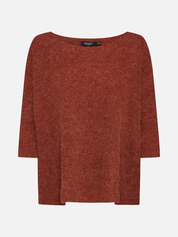SOAKED IN LUXURY Pullover 'Tuesday Jumper' in burgunder | ABOUT YOU (DE)
