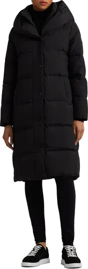 Pillow Hood Longline Down & Feather Jacket | Nordstrom