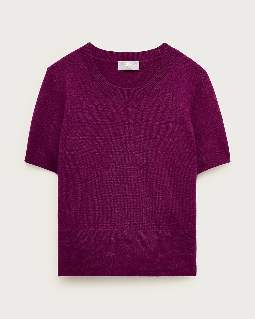 Cashmere shrunken T-shirt | J. Crew US