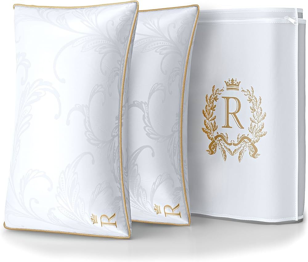 Royal Therapy Standard-Size Professional Hotel Pillows (2-Pack) - A Set of Premium Plush Gel Micr... | Amazon (US)