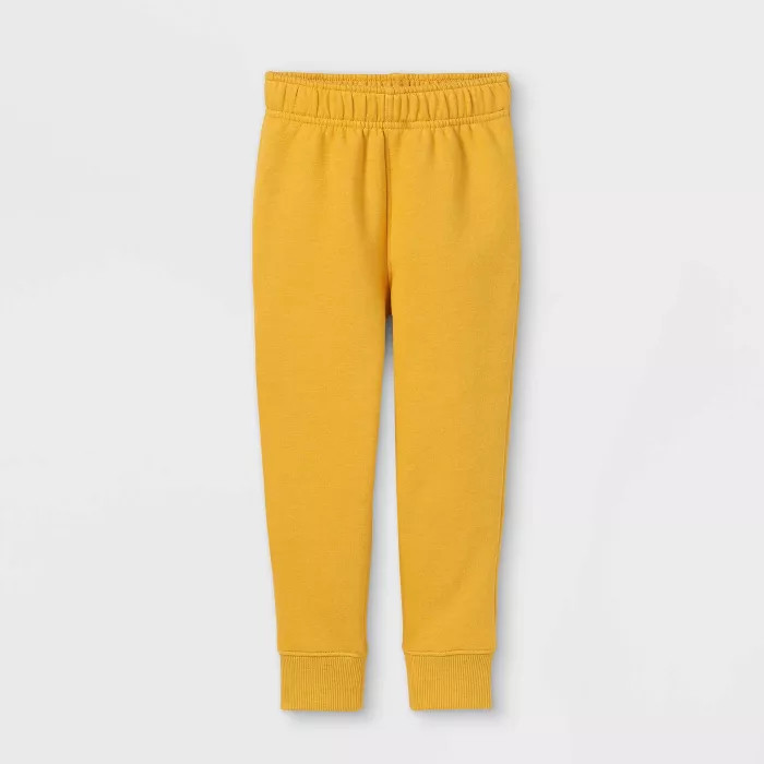 Toddler Fleece Pull-On Pants - Cat & Jack™ Yellow 5T | Target