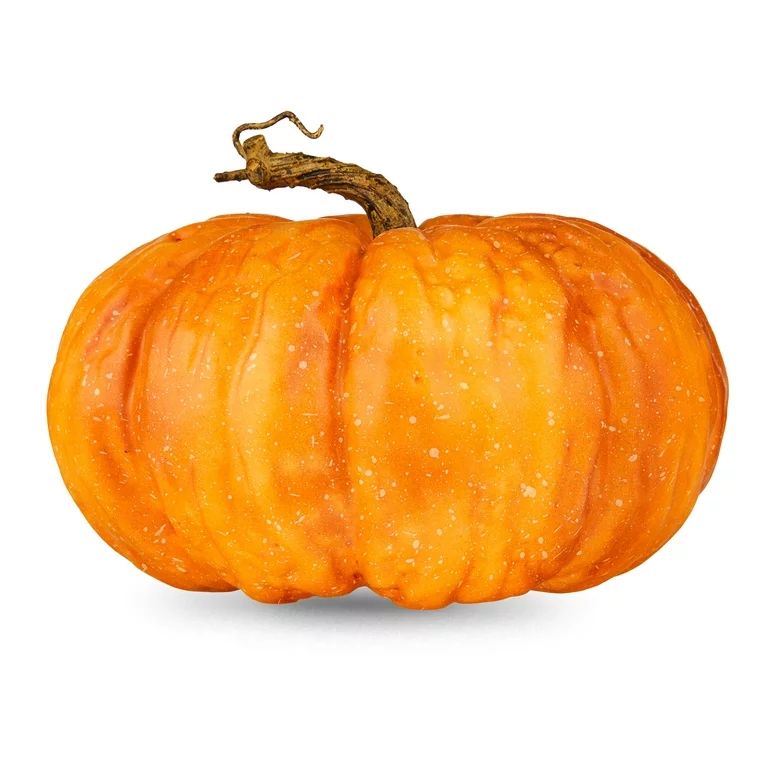 Harvest 8 in Orange Heirloom Pumpkin Decoration, Way to Celebrate | Walmart (US)