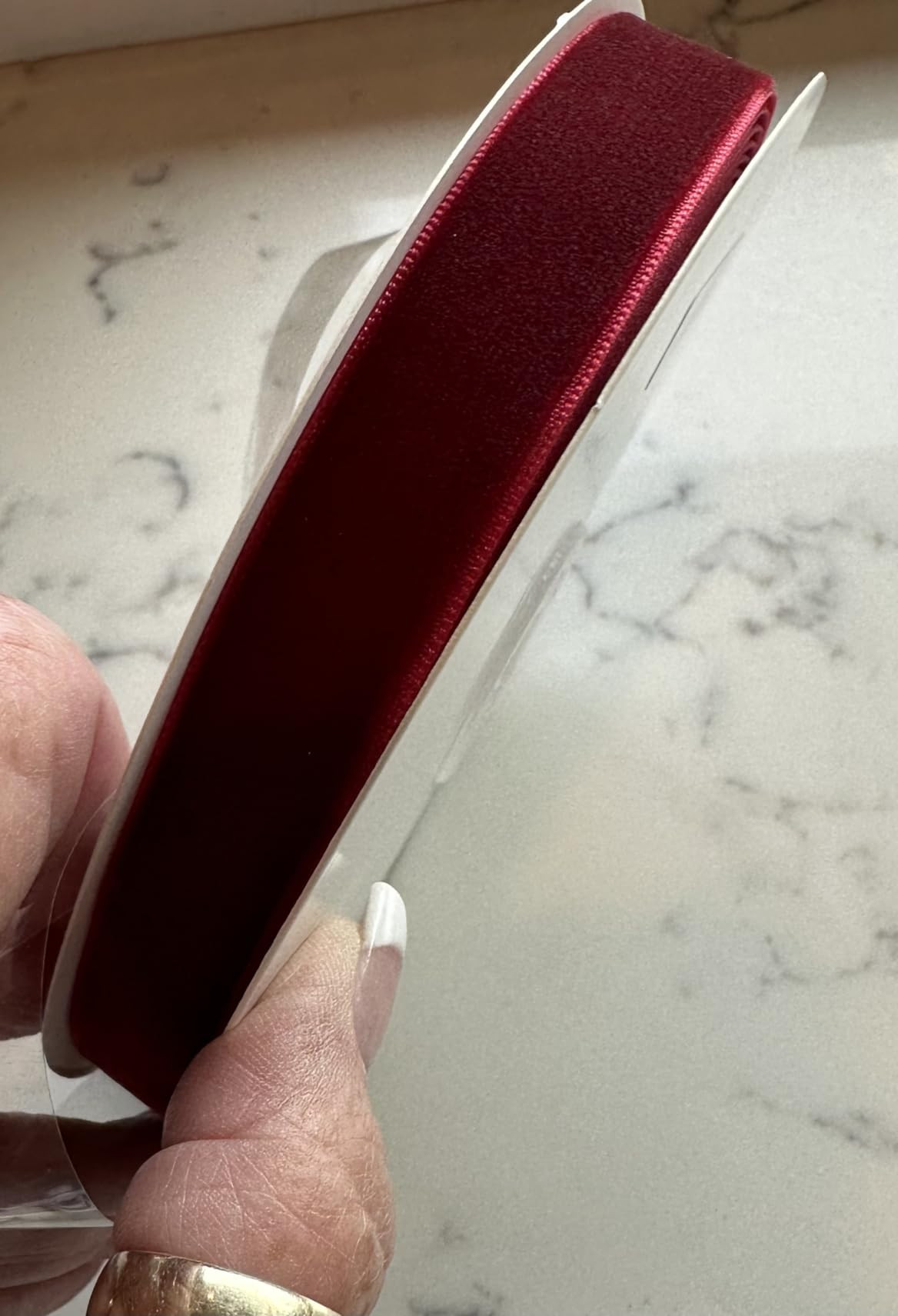 VATIN Rust Red Velvet Ribbon 1-1/2" Red Premium Plush Velvet Woven Edge Velvet Ribbon for Christmas Tree,Gift Wrapping,Flower Bouquet,Wreath Decorations,Bow Making- 25 Yards | Amazon (US)