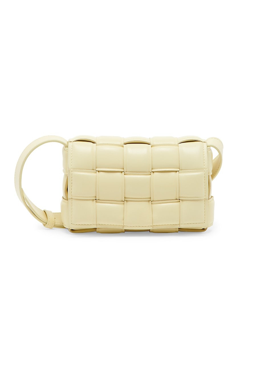 Women's Mini Padded Cassette Leather Crossbody Bag - Ice Cream | Saks Fifth Avenue