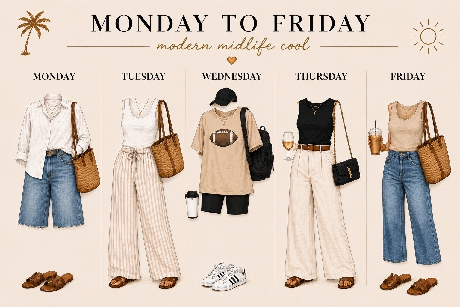 Packing outfits for the week

#LTKgrwm #LTKootd #LTKOver40