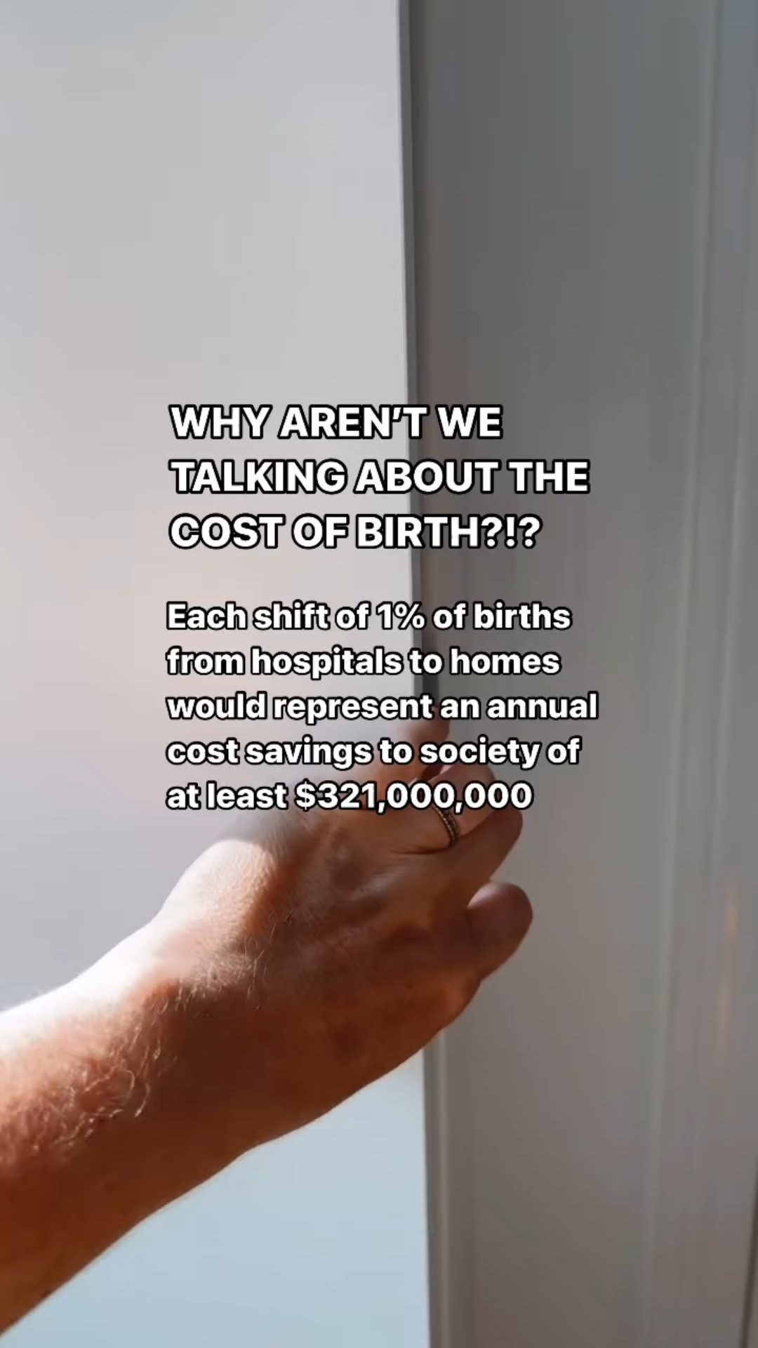 My unnecessary c-section cost over $30,000.

Had I stayed home, my birth, plus all of my prenatal and postpartum care would have totalled around $4,500.

No one is talking about how much hospital maternity care costs, how much money is wasted, and who pays the bill - but you know you can always count on me to bring that sort of thing up.

In the US, most women give birth in hospitals, and most hospital care is covered by health insurance. Everyone’s insurance plan is different, but usually the majority of your bill will be covered - you may be left with a copay or to pay your deductible.

But the rest of that bill - the part the insurance “covered” - who actually paid for it? Where did that money come from?

From you.

You didn’t pay the bill right then, but you paid it with your monthly premiums (& other subscribers of that insurance). And the higher the cost of each bill sent to the insurance company, the higher the premiums grow to cover it.

In countries like England who have socialized healthcare it’s similar - you don’t usually get a bill after having a baby - it’s covered by the NHS (National Health Service). But where did THAT money come from?

Your taxes. You paid for it.

The more births cost, the more money insurance companies have to shell out, the higher insurance premiums will become (or your taxes). Birth is a multi billion dollar business in the US, but for every 1% shift from hospital birth to home, we would save an estimated $321,000,000. And that’s just 1%.

Did health insurance or your National Health Service cover your birth? Were you aware of where that money came from?

SHARE this post with a friend who didn’t know this!

Source: https://www.ncbi.nlm.nih.gov/pmc/articles/PMC8507766/#!po=3.33333
.
.
.
.
.
.
.
.
.
.
.
#thebusinessofbirth #thebusinessofbeingborn #maternitycare #healthinsurance #healthinsurancepremiums #healthinsurance #nhs