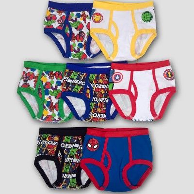 Toddler Boys' 7pk Marvel Classic Briefs - Colors Vary | Target