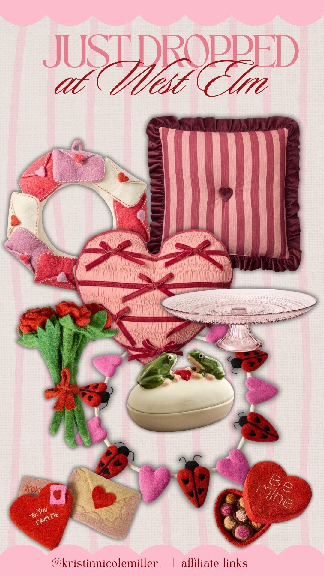 Cutie new Valentine’s Day collection at West Elm!!

Seasonal home decor decorations red pink white felt pillows hearts Valentine’s Day vday

#LTKFindsUnder100 #LTKHome #LTKSeasonal