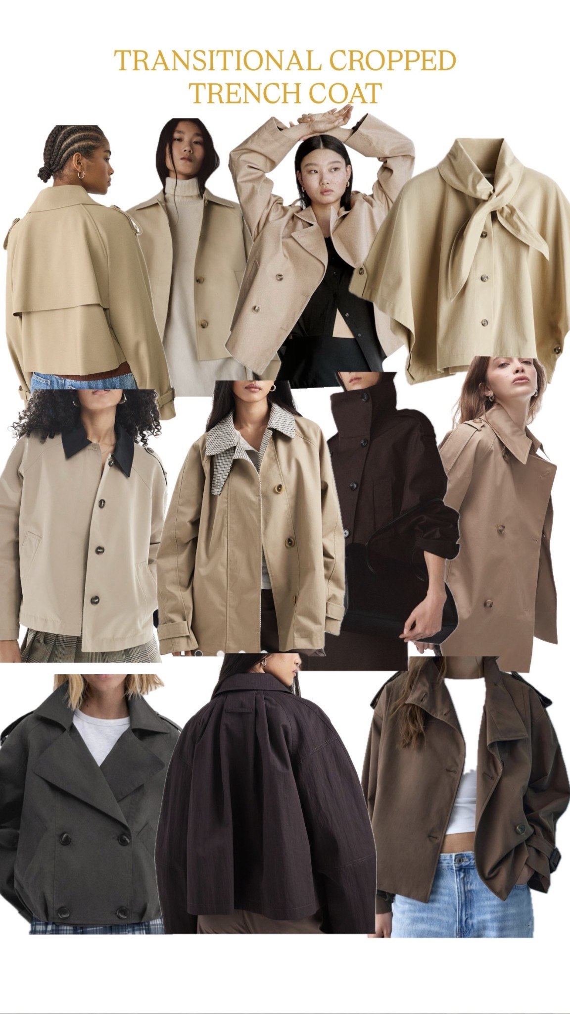 We’re  in that in-between phase where it’s raining and chilly one minute and then sunny and warm the next! It can be difficult to dress for but having a cropped trench is the staple wardrobe piece for the transition between seasons! 

#LTKspring #LTKuk #LTKstyletip