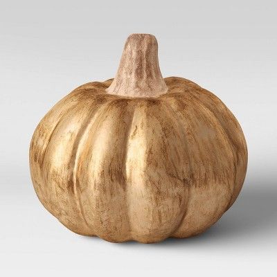 3.5" x 4" Ecomix Pumpkin Figurine Gold - Threshold™ | Target