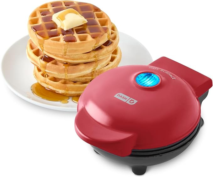 DASH Mini Waffle Maker - 4” Waffle Mold, Nonstick Waffle Iron with Quick Heat-Up, Nonstick Surf... | Amazon (US)