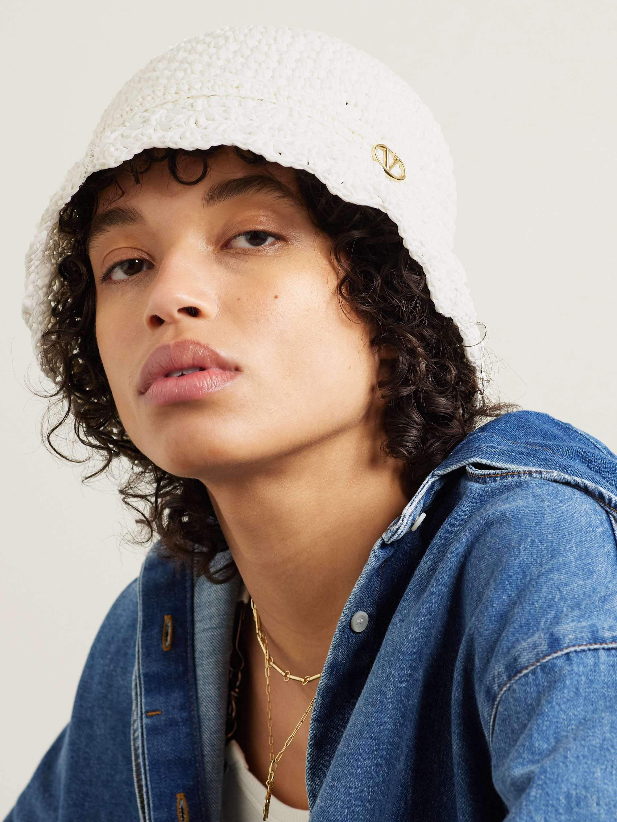 Embellished crocheted bucket hat | NET-A-PORTER (US)