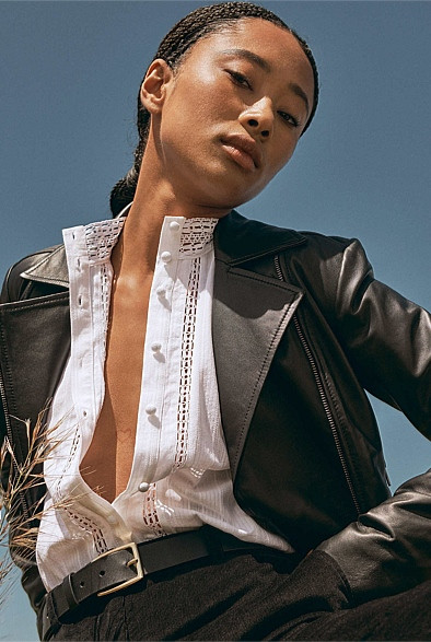 Leather Biker Jacket | Witchery (AU)