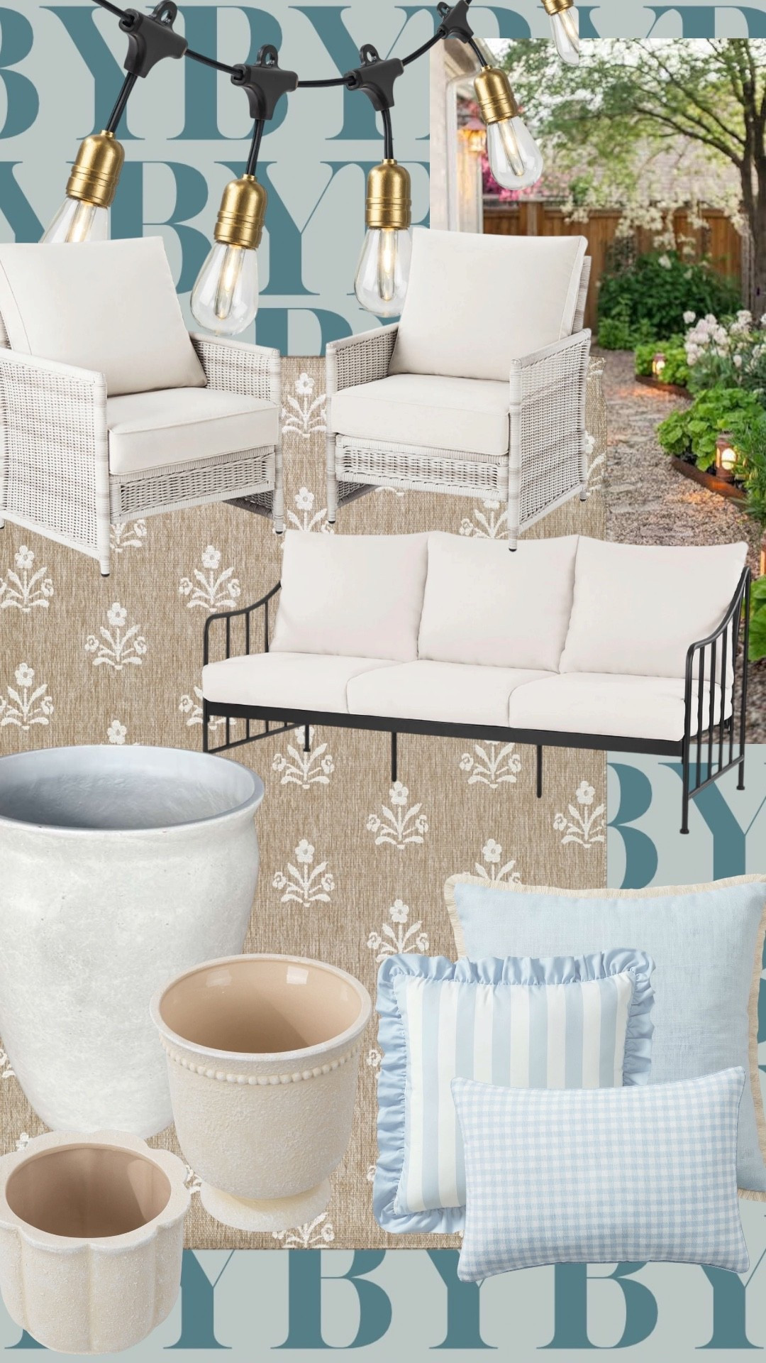 Walmart outdoor patio! 