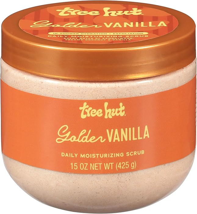Tree Hut Golden Vanilla Daily Moisturizing Scrub, Gentle Exfoliating, Hydrating & Nourishing Whip... | Amazon (US)