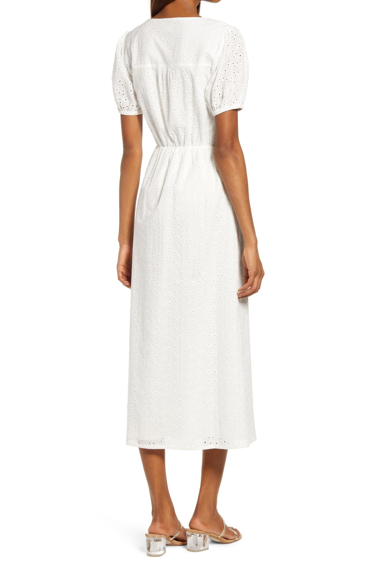 Idalia Cotton Eyelet Midi Dress | Nordstrom