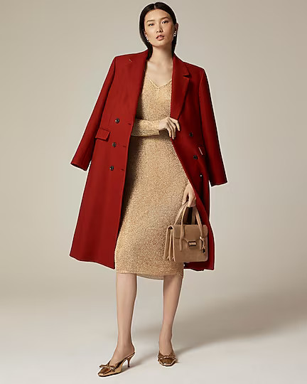 Collection sheer metallic sweater-dress | J. Crew US