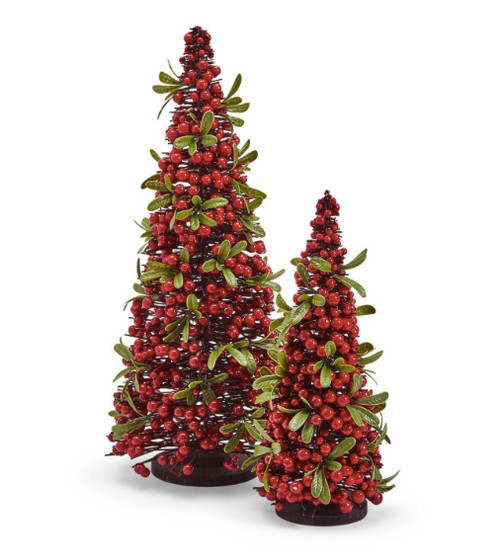 Two's Company Small Red Berry Christmas Trees | MONKEES OF THE VILLAGE
