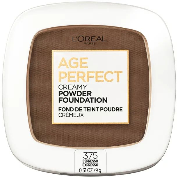 L'Oreal Paris Age Perfect Creamy Powder Foundation with Minerals, Espresso, 0.31 oz - Walmart.com | Walmart (US)