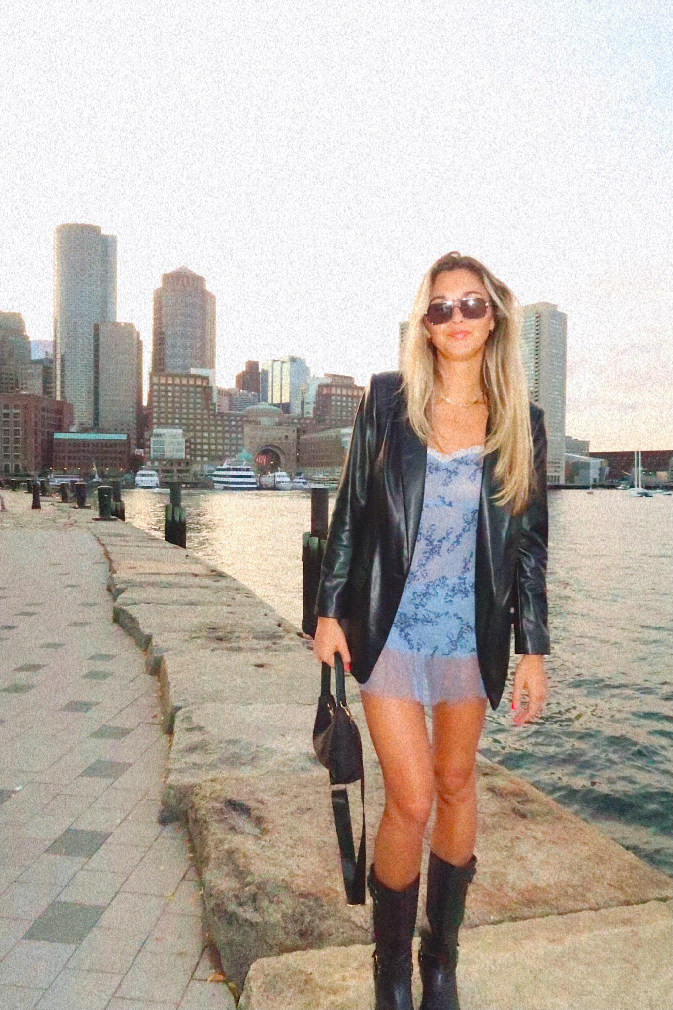 Outfit inspo, City outfits, business chic, Fall outfits 
Free people slip, leather blazer, moto boots 
Wearing size 27 in shorts & small in the slip, medium in blazer 

#LTKSeasonal #LTKTravel #LTKSaleAlert