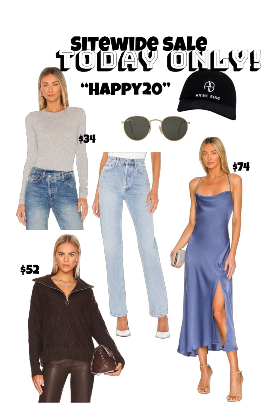 Spring Outfits, sitewide sale! Use code HAPPY20 ,, today only! 🌟

#LTKunder50 #LTKsalealert #LTKunder100