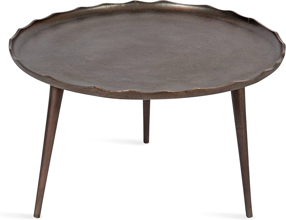 Kate and Laurel Alessia Round Coffee Table, 25x25x15, Bronze | Amazon (US)