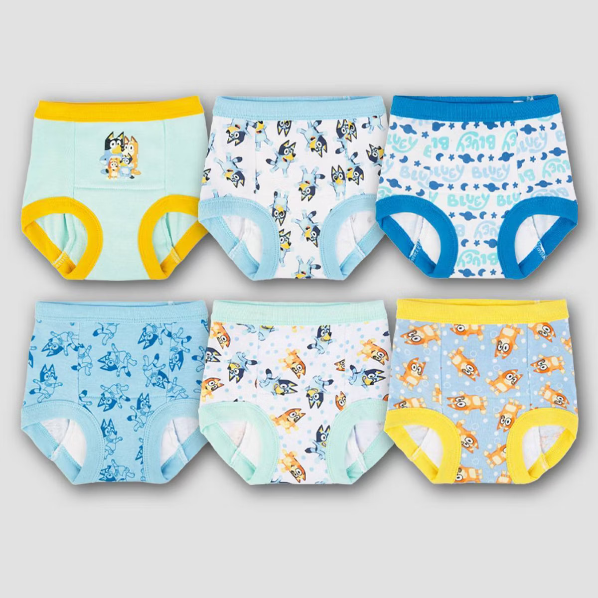 Toddler Bluey 6pk Training Underwear - 2T: Cotton Reusable Pants, 20-27 lbs, Multicolor, 6 Count | Target
