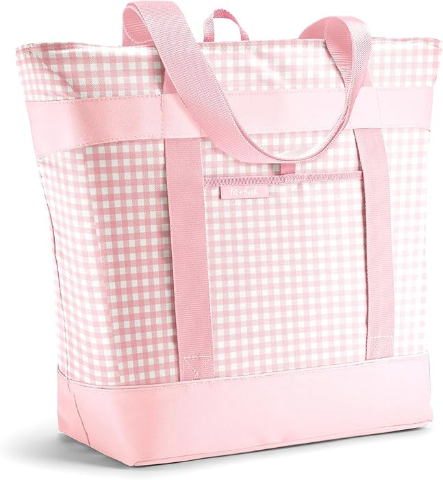 Fit & Fresh Insulated Grocery Tote Bag \u2013 Large Reusable Thermal Cooler Bag for Shopping, Foo... | Amazon (US)