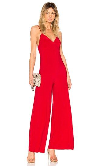 Norma Kamali Slip Jumpsuit in Red | Revolve Clothing (Global)