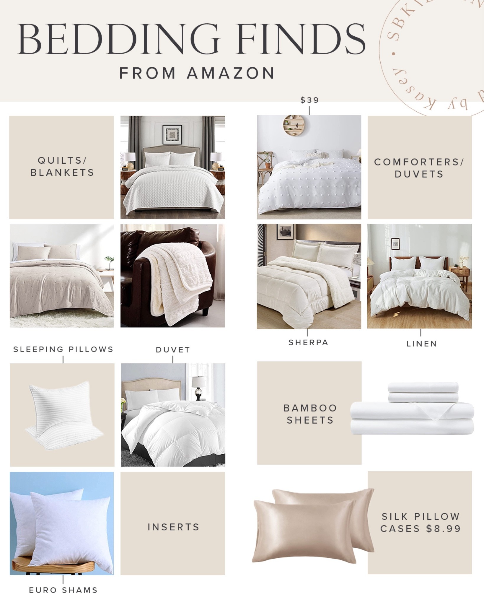 H O M E \ Amazon bedding finds for a neutral and cozy bed!! Duvets, comforters, pillows, blankets, inserts and more 👏🏻👏🏻

Home decor 
Bedroom 

#LTKhome #LTKunder100