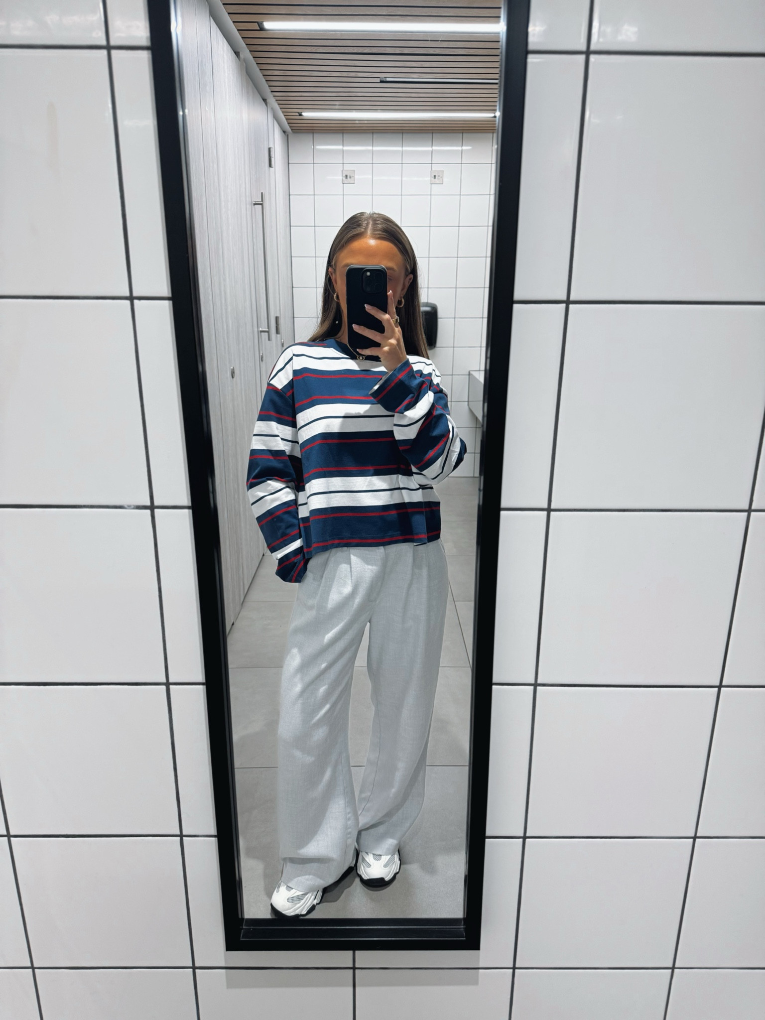 recent work outfits🤍

Pinterest style outfit inspo ideas wide leg trousers smart casual work asos loose spring summer TikTok casual easy basic neutral ootd faves casual corporate petite stripe boxy cropped navy top tshirt oversized striped 

#LTKootd #LTKspring #LTKWorkwear