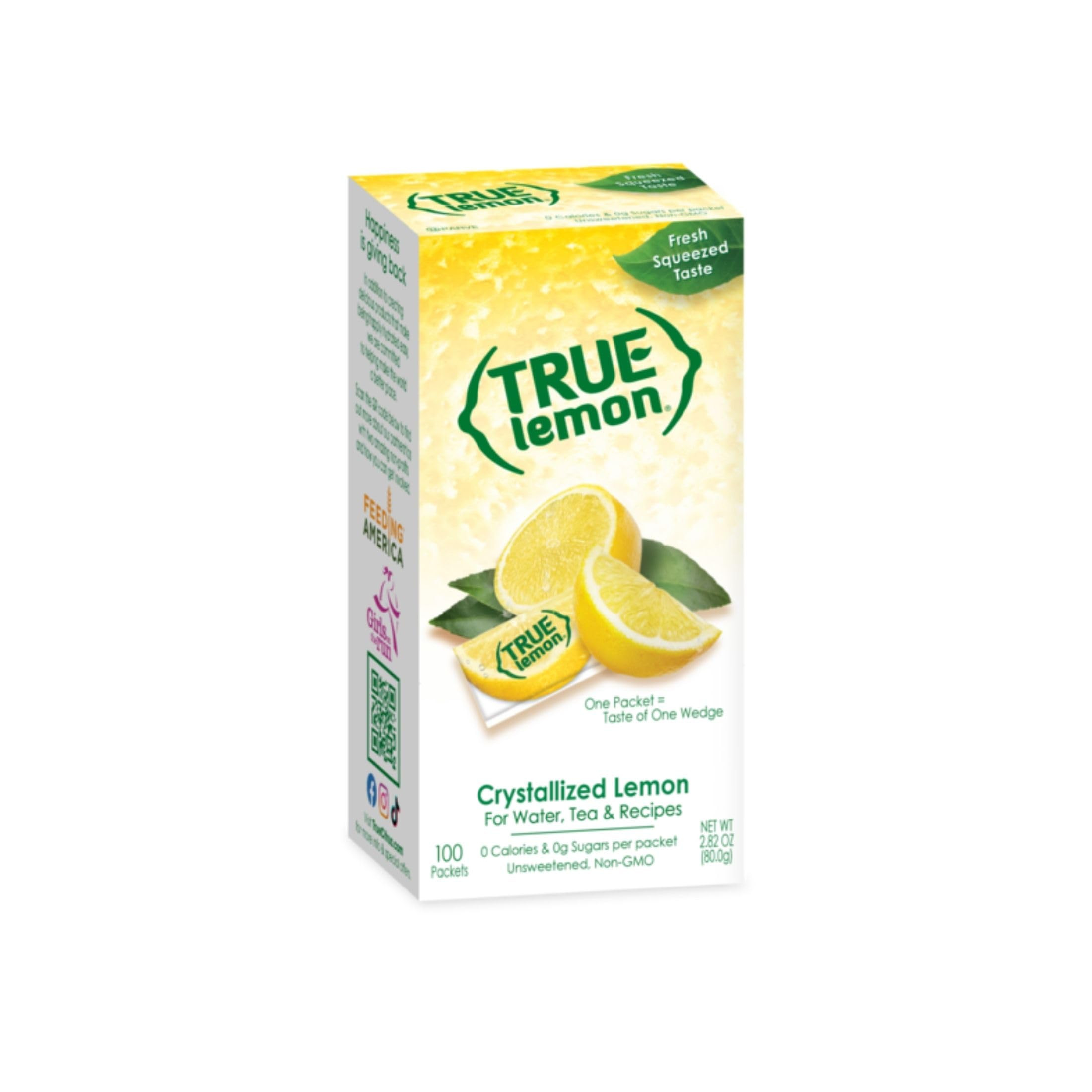 TRUE LEMON Water Enhancer, Bulk Dispenser, 100 Count (Pack of 1), 0 Calorie Drink Mix Packets For Water, Sugar Free Lemon Flavoring Powder Packets | Amazon (US)