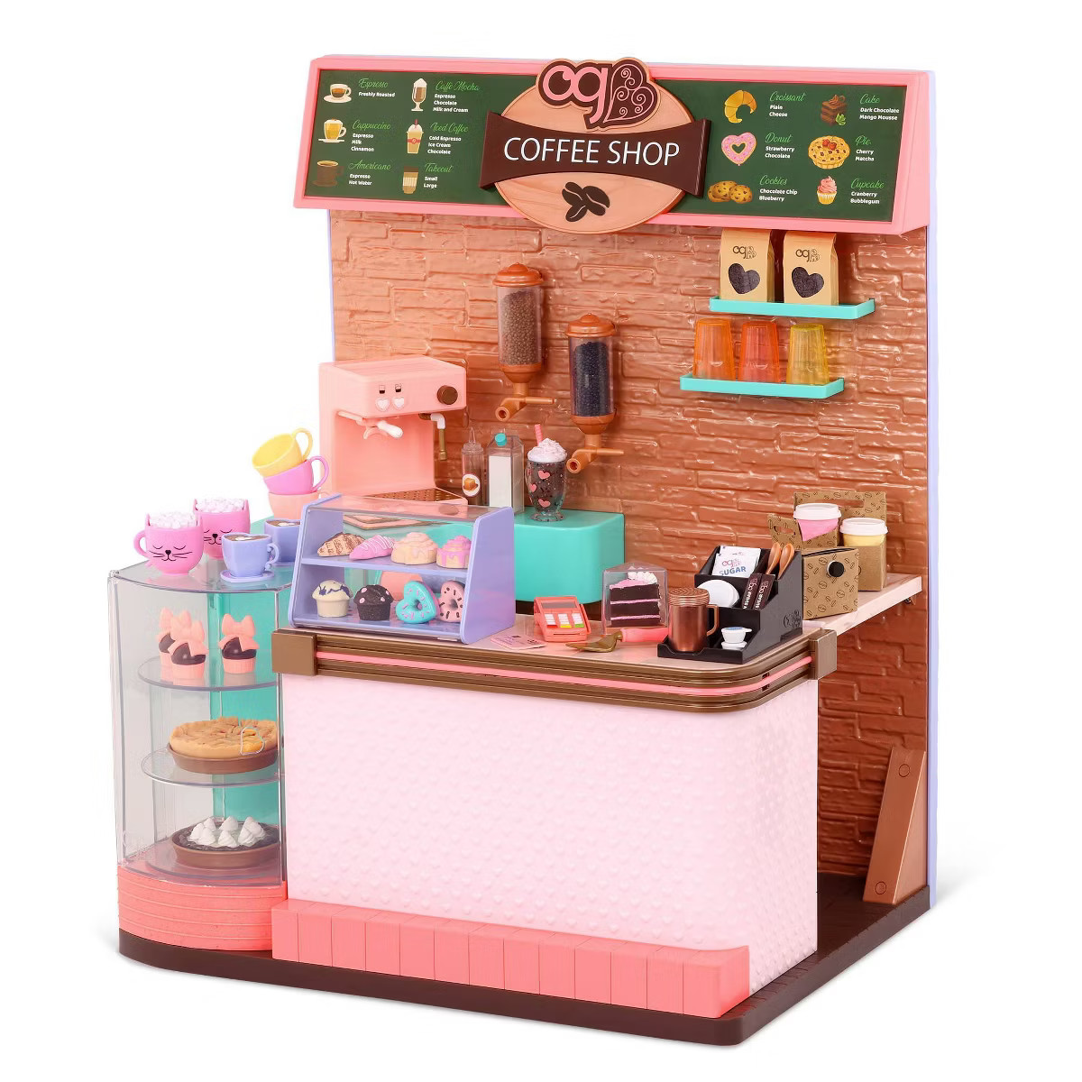 Our Generation Love U Latte Coffee Shop Playset - 64pc | Target
