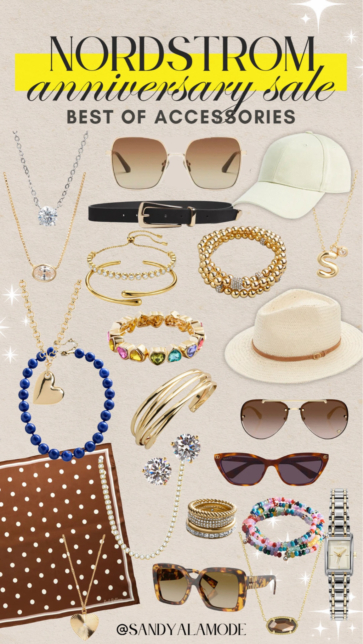 Nordstrom Sale best of accessories! Hats, jewelry, watches, sunglasses, scarves and more!