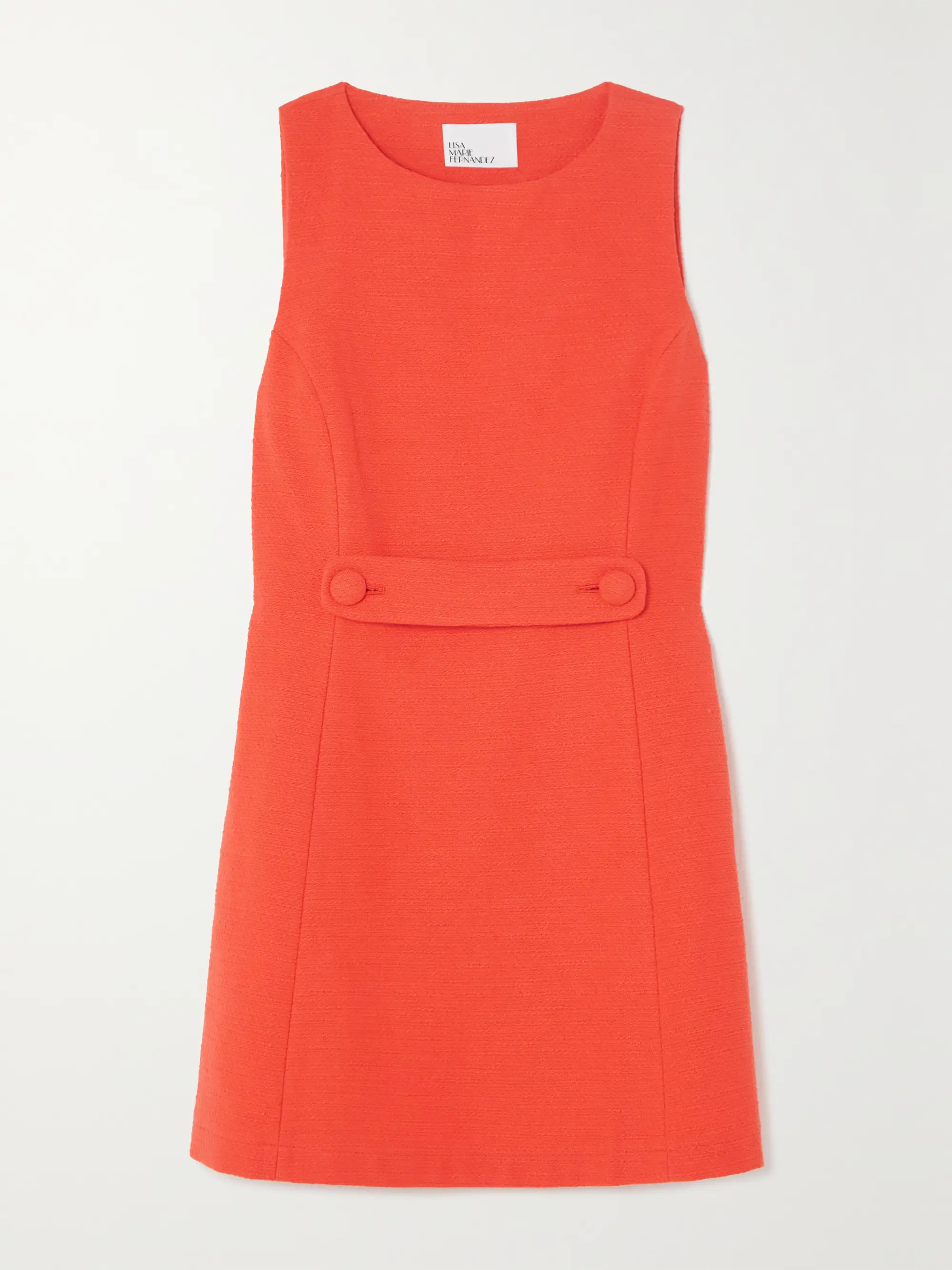 + NET SUSTAIN cotton-blend bouclé mini dress | NET-A-PORTER (US)