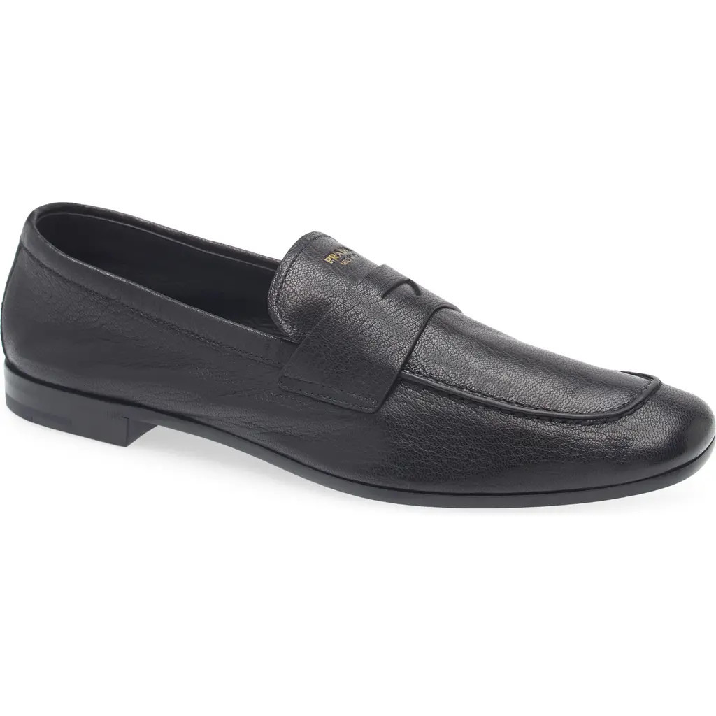Prada Penny Loafer in Nero at Nordstrom, Size 9.5 | Nordstrom